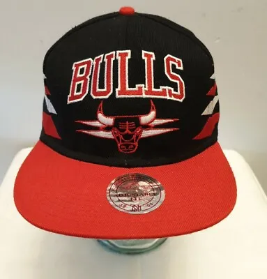 Mitchell & Ness Chicago Bulls Adjustable Snapback Baseball Cap 100% Wool NBA • £15