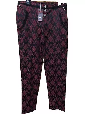 Vatpave Men’s Gothic Pants Steampunk Victorian Cosplay Trousers Large NWT • $29.99