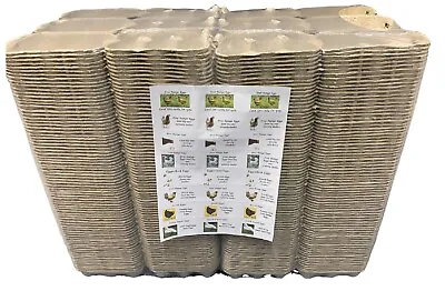 462 X 1/2 Dozen Egg Boxes - Bulk Lot Cartons For Med Large Eggs & 24 Free Labels • £43.99