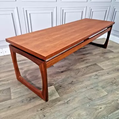 Retro Vintage Mid Century G-Plan Quadrille Range Long John Teak Coffee Table • £269.99