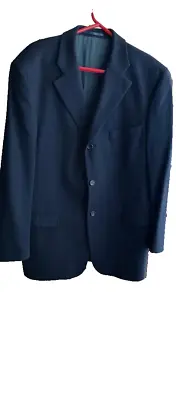Classic Blazer Jacket Size L Strellson Loutie Black Cashmere • $35