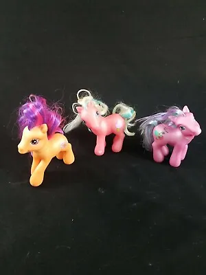 Lot Of 3 My Little Pony Pink Ice Cream Cone & Pink Strawberries Orange Butterfly • $13.99