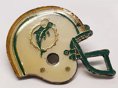 Vintage 1985 Miami Dolphins NFL Football Helmet Team Logo Pin Peter David   • $11.19