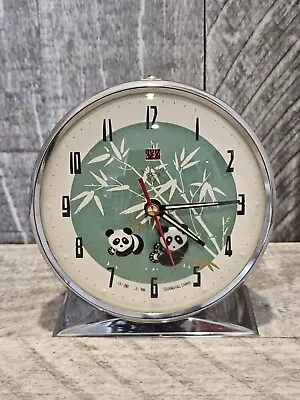 1960's-70's Vintage Diamond Animated Panda Alarm Clock Working • $99.99