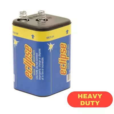 Disposable Heavy Duty 6V Lantern Battery Single Use Carbon Zinc Battery • $13.69