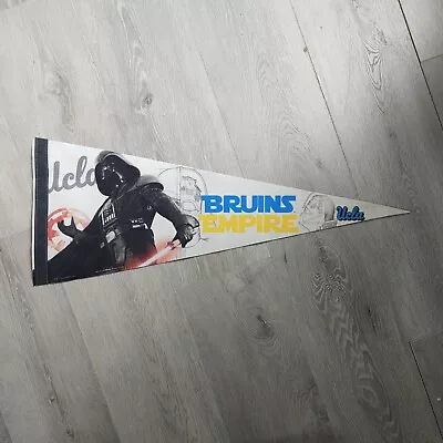 UCLA Pennant Bruins Empire Star Wars Dart Vader Felt Wincraft Lucas Films 12X30 • $11.99