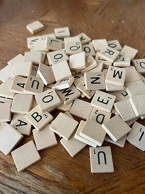 Replacement SCRABBLE Tiles In Vintage Natural Wood A-Z Blanks • $1.49