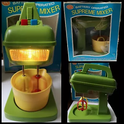 1970s Working Redbox Toy Battery Supreme Mixer Food Whisk Vintage Childrens Toy • $12.45