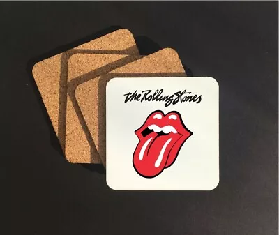 4 Set Of The Rolling Stones Drink Coasters The Rolling Stones Print Vintage • $16.99