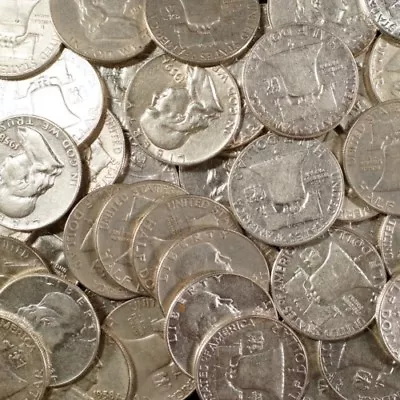 Franklin Half Dollars  90% Silver Coin Lot Circulated Choose How Many! • $11.79