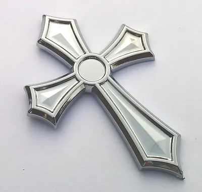 Christian Cross Jesus Cross Car Auto Bike Chrome Emblem Decal 3D Sticker. • $6.99