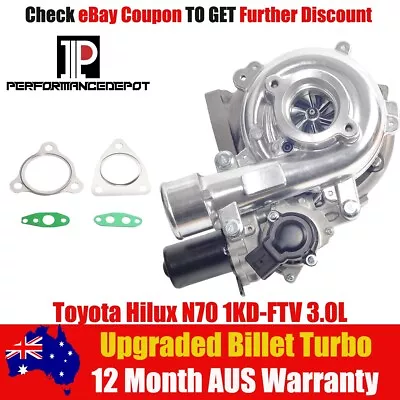 Premium Billet Turbocharger For Toyota Hilux KUN26 1KD-FTV 3.0L 17201-30110 • $509