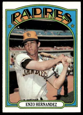 1972 Topps #7 Enzo Hernandez San Diego Padres EX-EXMINT • $2