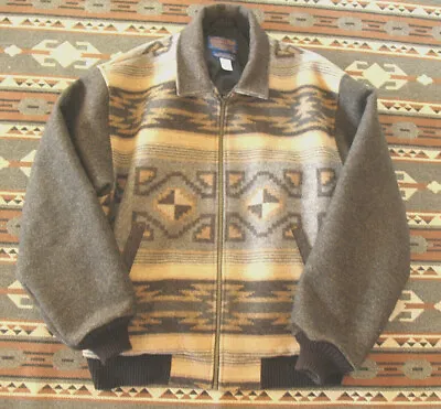$275 • Buy VTG PENDLETON High Grade Western Size Large Wool Aztec USA Made Mens Jacket