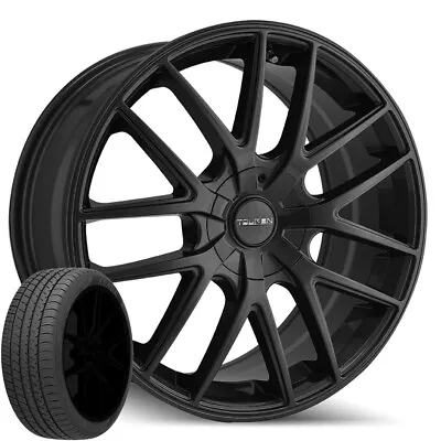 (Set Of 4) TR60 18x8 5x100/5x4.5  Matte Black Rims W/235/45ZR18 Kenda Tires • $1288.99