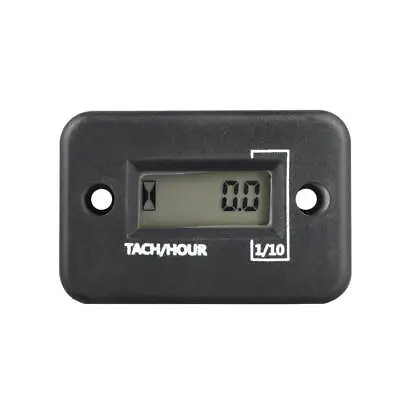 2/4 Stroke Gasoline Engine Tach Hour Meter LCD Digital Tachometer Lawn Mower GT • $9.39