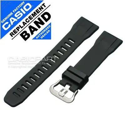 CASIO PRO TREK Watch Band PRW-50 PRW-50Y-1 PRW-60Y PRW-60Y-1 Black Rubber Strap • $133.35