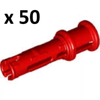 LEGO Bulk Technic 32054 Red Pin Long W/ Friction Ridges X50 75055 8043 10188   • $7.95