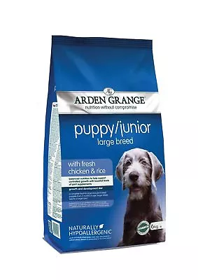 £33.95 • Buy Arden Grange Chicken Puppy/Junior Large Breed Dog Food 6kg