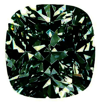 10.11 Ct VVS1/12.33 Mm BROWN GREEN CUSHION LOOSE MOISSANITE DIAMOND RING/PENDANT • $0.99