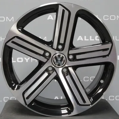 Genuine Volkswagen Golf R Cadiz Mk7/6 18  Inch Black/diamond Cut Alloy Wheels X4 • £1999.99