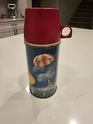 Vintage 1963 King Seely Thermos  Orbit  Lunchbox Thermos Bottle • $50