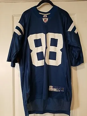 Marvin Harrison Indianapolis Colts #88 Blue Reebok NFL On Field Mesh Jersey M • $9.99