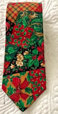 Men's Vera Bradley Cotton Necktie Multi Color Holiday Theme 3.875  X 58  • $19.99