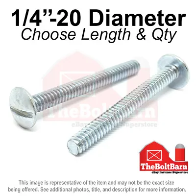 1/4 -20 Slotted Truss Head Machine Screws Bolts Zinc Coarse (Pick Length & Qty) • $310.11