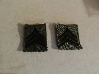 Military Patch Us Army Cloth Rank Set Of 2 Sergeant E-5 Sew On Collar • $1.99