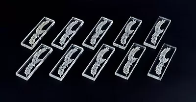 René Lalique (1860-1945) Set Of Ten Knife Rests. Model  Hortense . • $1170