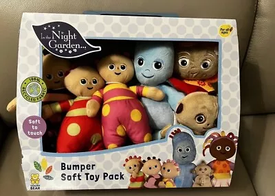 In The Night Garden Bumper Soft Toy Pack Set Iggle Piggle Makka Pakka New. • £24