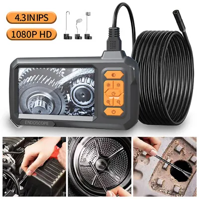 4.3  8mm Endoscope Camera 1080P Industrial Borescope Inspection LED 2/5/10/15M • £30.39