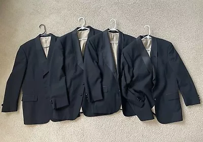 Chaps Ralph Lauren Tuxedo Jackets 100% Wool Satin Set Of 4 Different Sizes VTG • $49.99