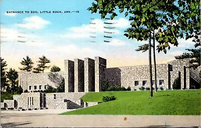 Arkansas Little Rock Zoo Posted 1950 To Ponca Nebraska Vintage Postcard • $9.89