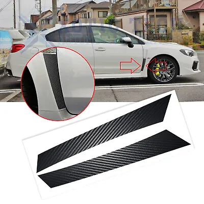 Carbon Fiber Pattern Front Side Air Outlet Vinyl Sticker For Subaru WRX STI 15+ • $10.68