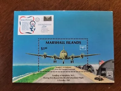 1986 MARSHALL ISLANDS Sc# 114 Ameripex Chicago $1 Mini Sheet - MNH • $1.75