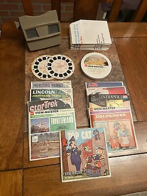 Vintage Sawyer GAF Brown View Master & 7 Reel Pack 9-3 Reel Packs & 2 Demo Reels • $60