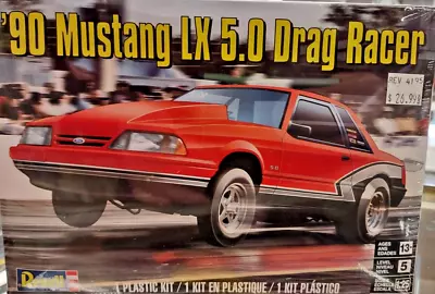 REVELL 4195 90 Mustang LX 5.0 Drag Racer Plastic Model NEW • $25.99