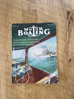 Vintage Motor Boating Magazine March 1962 Chris Craft Dinghy Cruiser Runabout • $18