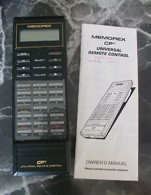 Never UsedVintage April 1991  MEMOREX CP8 320011 UNIVERSAL TV REMOTE CONTROL • $15.99