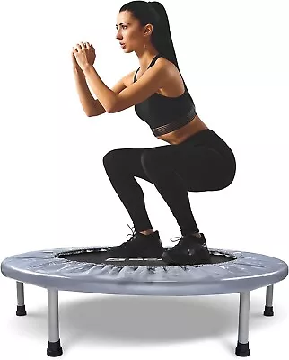 38  Foldable Mini Trampoline Fitness Trampoline With Safety Pad 300lbs • $49.89