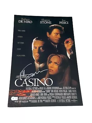 Martin Scorsese Signed Autograph Casino 12x18 Photo Poster Beckett BAS COA X2 • $425
