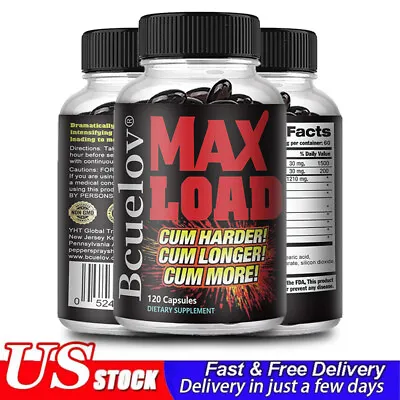 MAX LOAD - 120 Capsules - Muscle Energy Testosterone Booster • $12.33