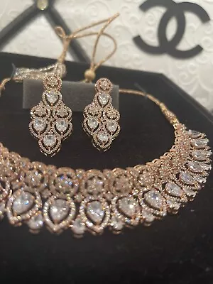 Indian Bridal Diamond Set Rose Gold Custom Made • $169