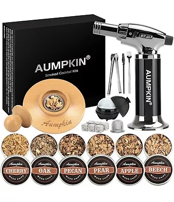 Valentine's Gift For Man Smoker Kit With Torch – 6 Flavors Wood Chips – Bourbon • $25.49