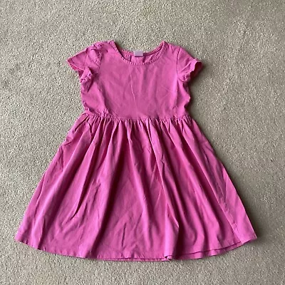 HANNA ANDERSSON GIRLS DRESS 130  8 PINk SHORT SLEEVED  COTTON PULLOVER • $8.99