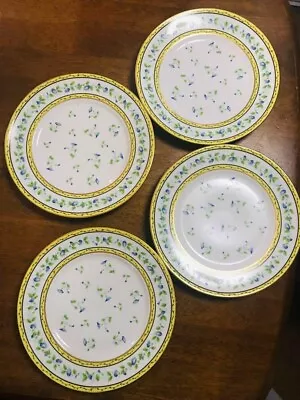 Raynaud Limoges Morning Glory Plates Set Of 4 27.5cm Unused F/S Fedex • $110