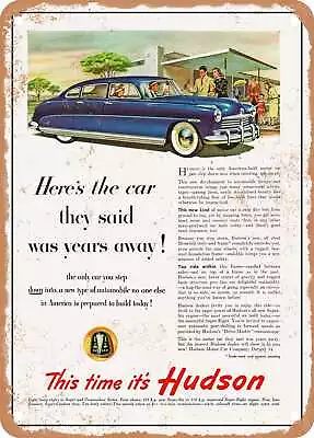 METAL SIGN - 1948 Hudson 4 Door Sedan Vintage Ad • $21.95