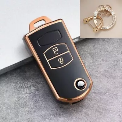 $18.99 • Buy TPU Remote Flip Key Cover Case For MAZDA 3 2 6 MPS SP23 CX7 CX9 2Button Black